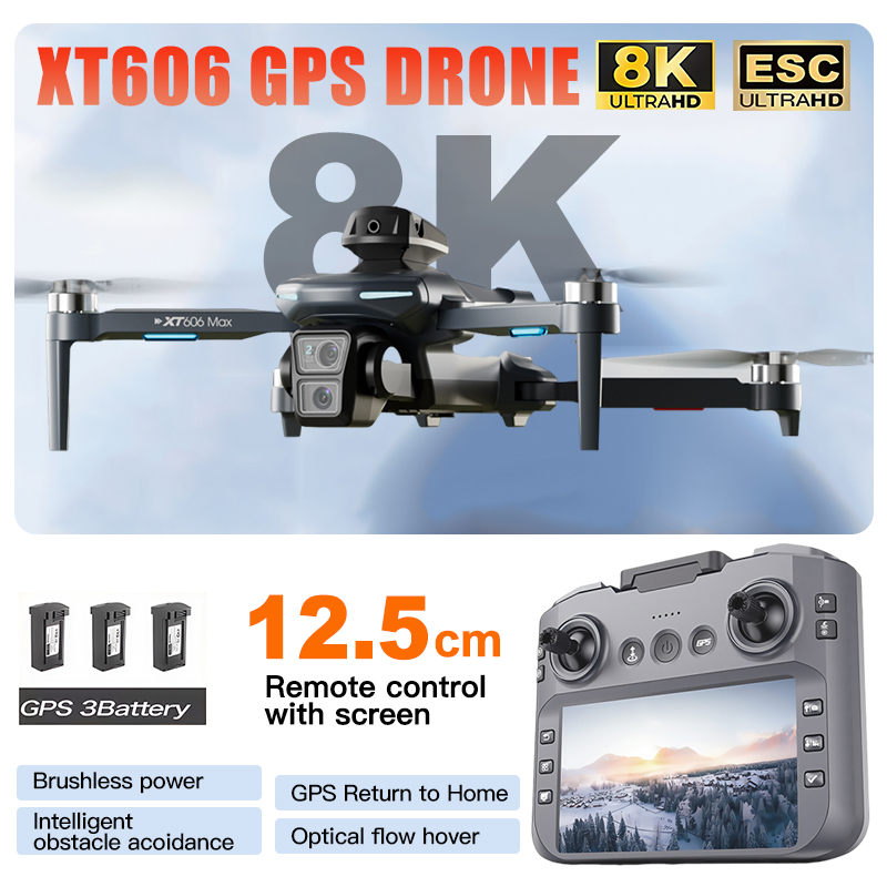 XT606 MAX 3 battery Drone 4k 8 - Drone Multispectral review and price
