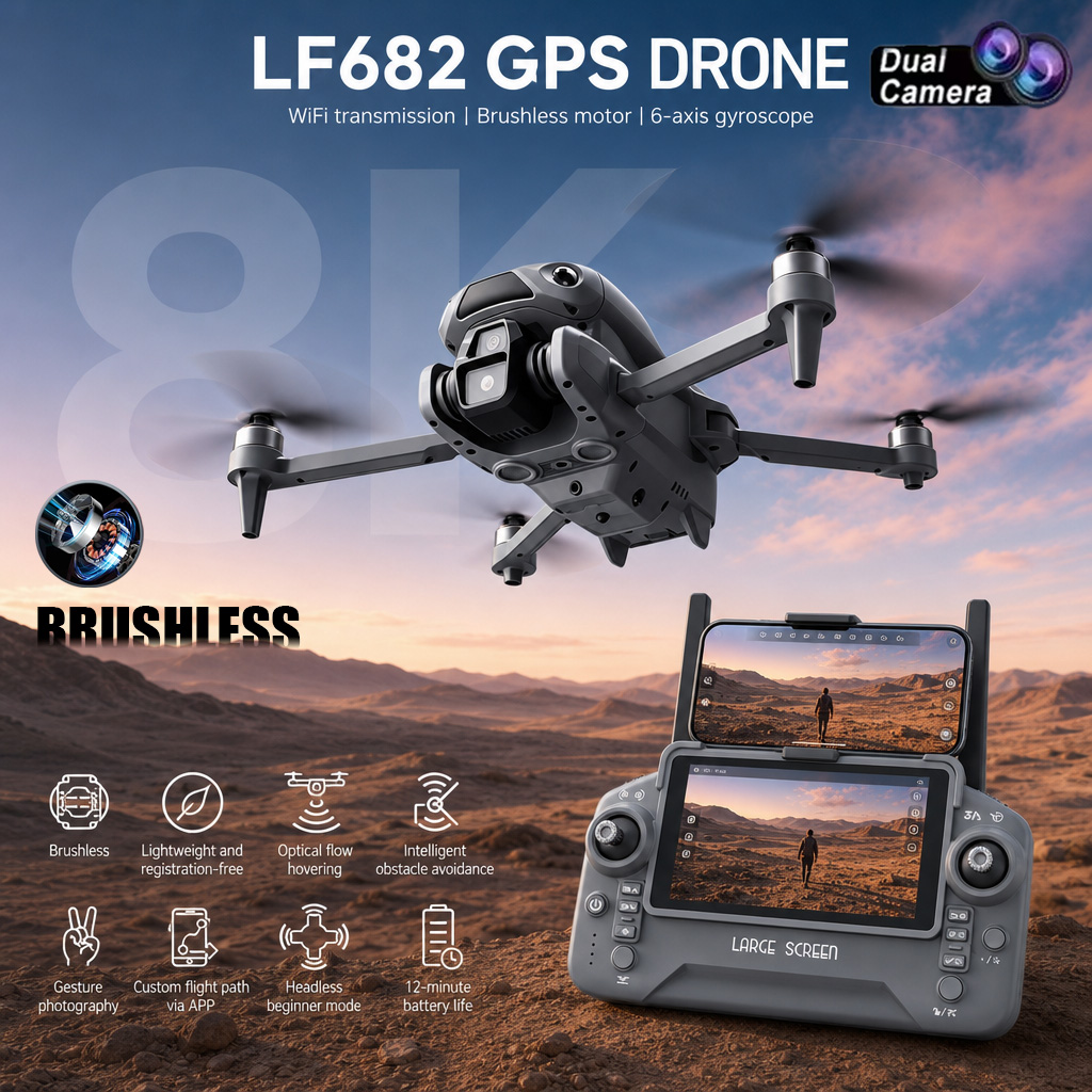 New LF682 Drone 8K Dual Camera - Drone Multispectral review and price